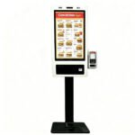 21.5/24/27/32 Inch Self Order Kiosk with Capacitive Touch QR Code Scanner & Thermal Printer